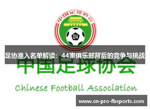 足协准入名单解读：44家俱乐部背后的竞争与挑战