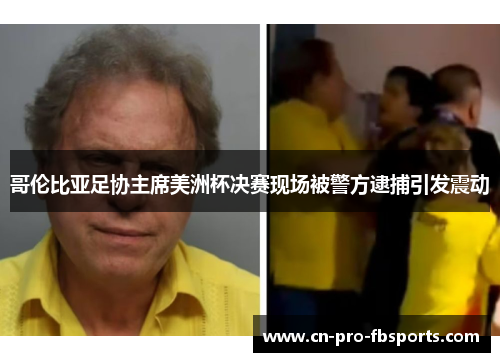 哥伦比亚足协主席美洲杯决赛现场被警方逮捕引发震动 哥伦比亚足协主席美洲杯决赛现场被警方逮捕引发震动
